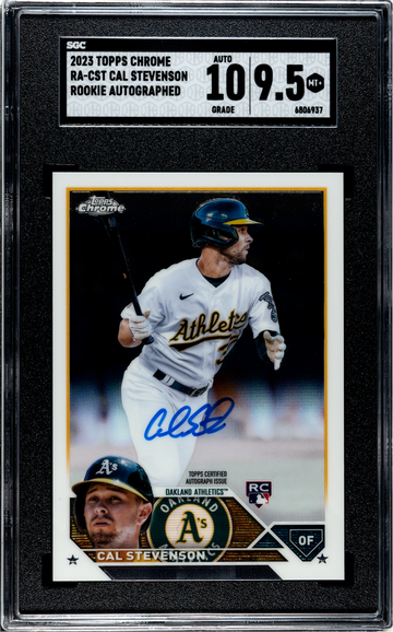 Cal Stevenson Topps Chrome Rookie Auto