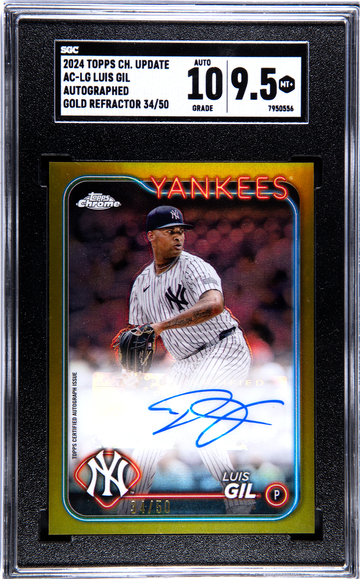 2024 Topps Chrome Update Luis Gil Gold Auto (34/50)