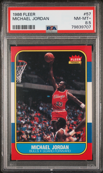 1986 Fleer Michael Jordan #57 PSA 8.5