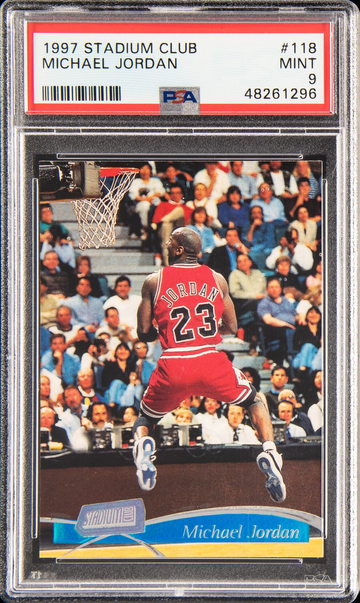 1997 Stadium Club Michael Jordan #118 PSA 9