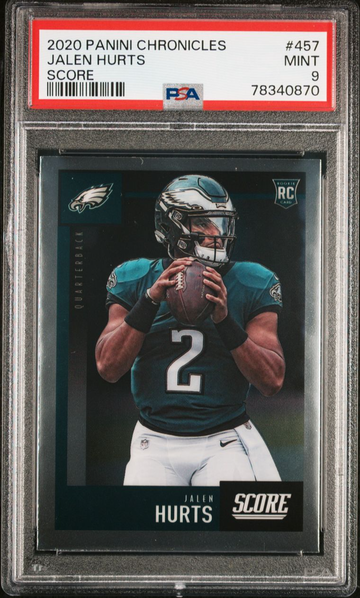 2020 PANINI CHRONICLES SCORE 457 JALEN HURTS