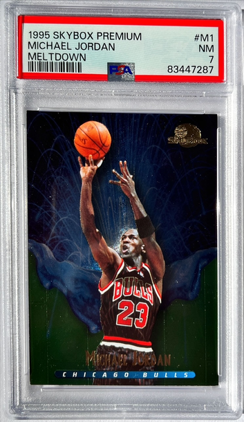 1995 Skybox Premium Michael Jordan Meltdown #M1 PSA 7 NM