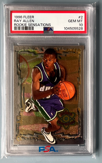 1996 Fleer Ray Allen Rookie Sensations #2 PSA 10 GEM MINT