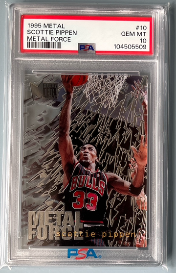 1995 Metal Scottie Pippen Metal Force #10 PSA 10 GEM MINT