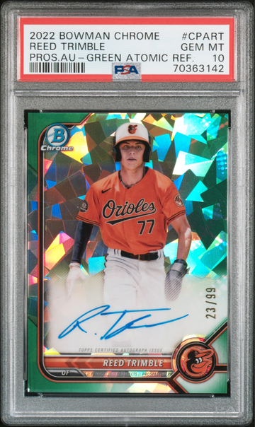 2022 Bowman Chrome Reed Trimble Atomic Green 23/99