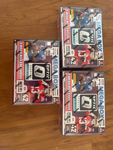 2023 Panini Donruss Optic NFL 3 Box Lot Mega Box