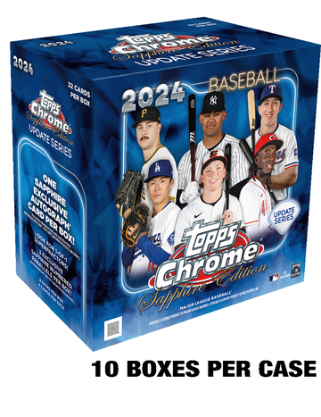 2024 Chrome Sapphire Update Baseball Sealed Case 10 boxes