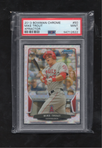 2013 Bowman Chrome #50 Mike Trout Xfractor PSA 9 MINT