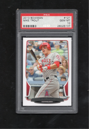 2013 Bowman #121 Mike Trout PSA 10 GEM MINT