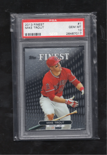 2013 Finest #1 Mike Trout PSA 10 GEM MINT
