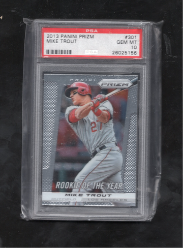 2013 Panini Prizm #301 Mike Trout SP PSA 10 GEM MINT