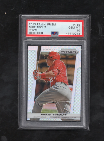 2013 Panini Prizm #159 Mike Trout Prizm PSA 10 GEM MINT