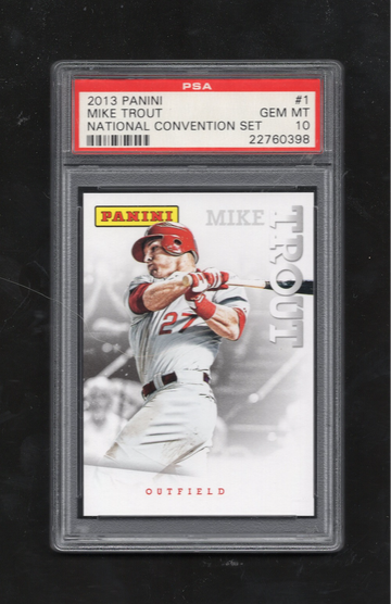 2013 Panini National Convention Set #1 Mike Trout PSA 10 GEM MINT