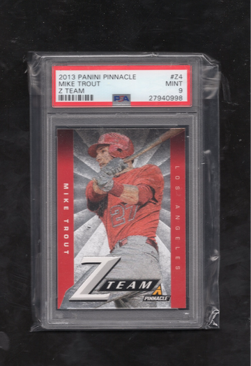 2013 Panini Pinnacle Z Team #Z4 Mike Trout POP 6 NONE HIGHER PSA 9 MINT