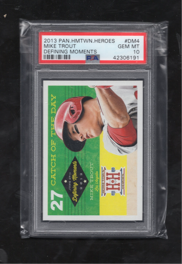 2013 Panini Hometown Heroes Defining Moments #DM4 Mike Trout PSA 10 GEM MINT