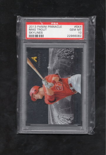 2013 Panini Pinnacle Skylines #SK4 Mike Trout LOW POP PSA 10 GEM MINT