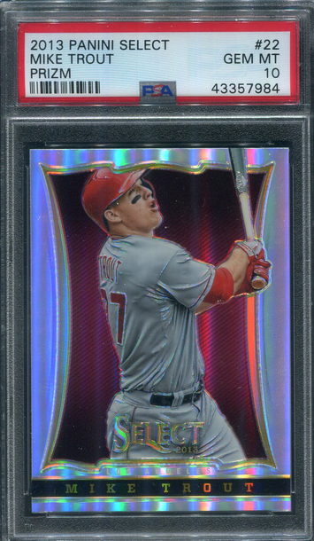 2013 Panini Prizm #22 Mike Trout PRIZM PSA 10 GEM MINT