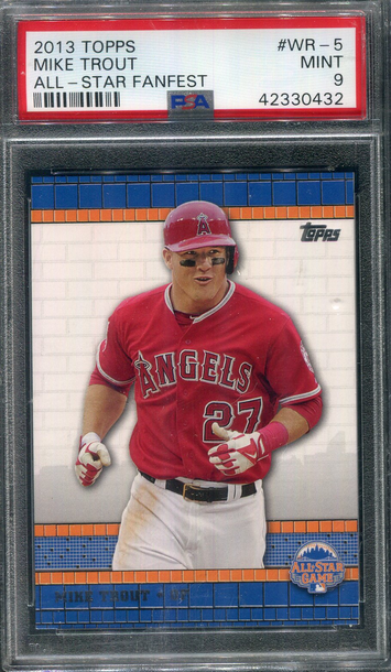 2013 Topps All-Star Fanfest #WR-5 Mike Trout LOW POP PSA 9 MINT