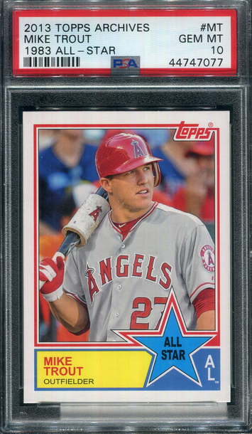 2013 Topps Archives 1983 All-Star #MT Mike Trout PSA 10 GEM MINT