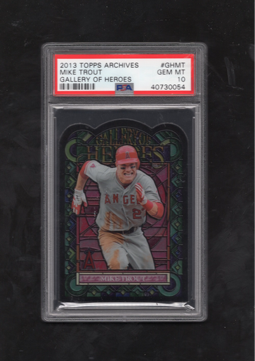 2013 Topps Archives Gallery of Heroes #GHMT Mike Trout PSA 10 GEM MINT