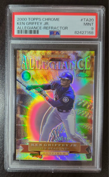 2000 Topps Chrome Allegiance Refractor #/100 Ken Griffey Jr. PSA 9