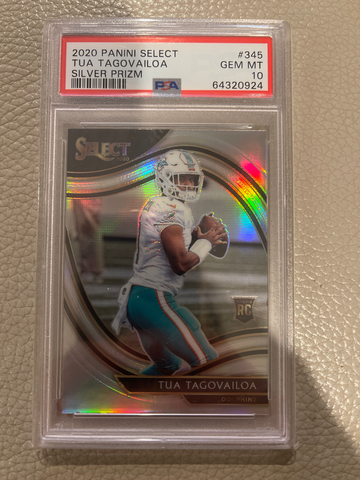 2020 Select Field Level Silver Tua Tagovailoa PSA 10 RC