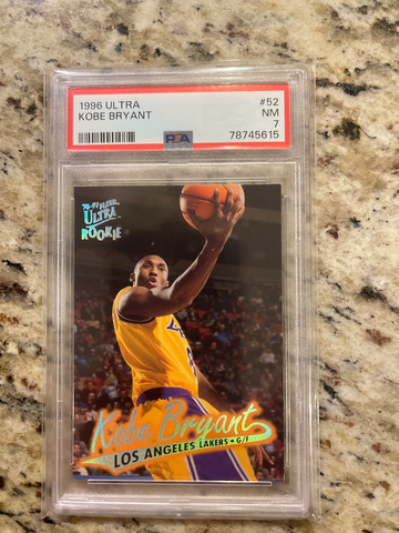 1996-97 Fleer Ultra Kobe Bryant RC PSA 7