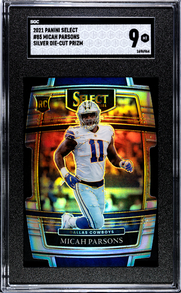 2021 Select Micah Parsons Silver Prizm Die Cut