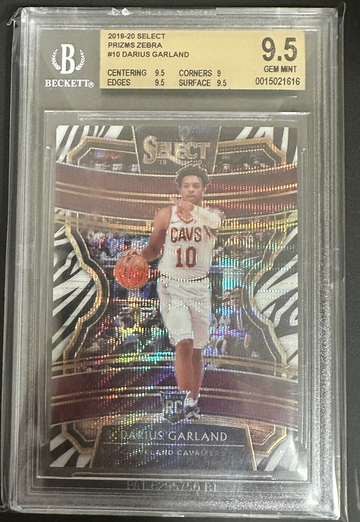 Darius Garland 2019 Panini Select Zebra BGS 9.5