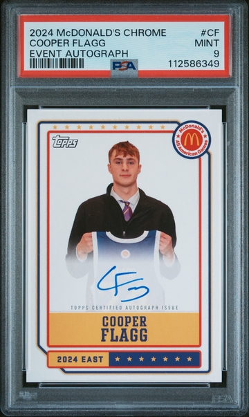 2024 TOPPS CHROME MCDONALD'S ALL AMERICAN EVENT AUTOGRAPHS #CF COOPER FLAGG EVENT AUTOGRAPH PSA 9