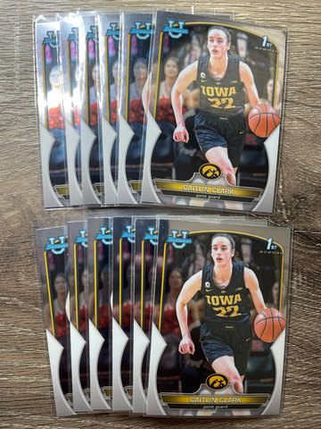 12x 2022 Bowman Chrome University Caitlin Clark