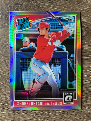 2018 Donruss Optic Holo Prizm Shohei Ohtani RC Rookie Card