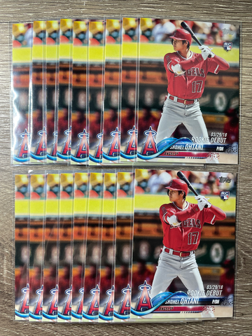 18x 2018 Topps Update Shohei Ohtani US285 RC Rookie Card