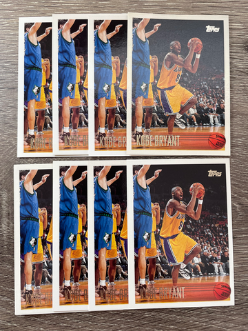 8x 1996 Topps 138 Kobe Bryant RC Rookie Card