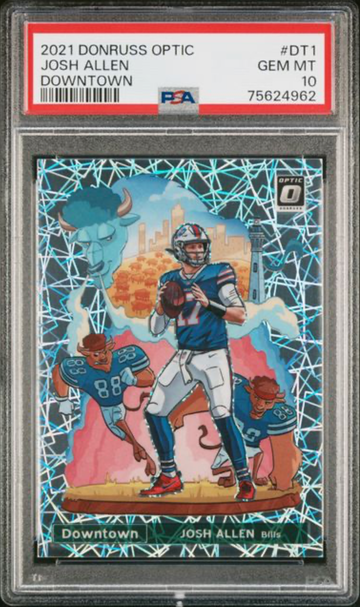 2021 Downtown Josh Allen Donruss Optic #DT1 PSA 10