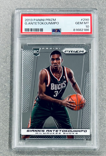 2013 Panini Prizm #290 Giannis Antetokounmpo PSA 10 Gem Mint Rookie