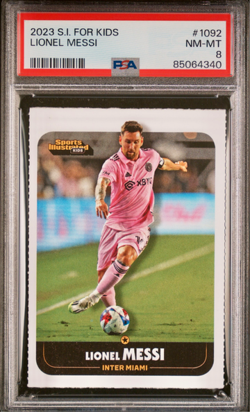 Lionel Messi 2023 Sports Illustrated for Kids #1092 PSA 8 - 1st Card Inter Miami