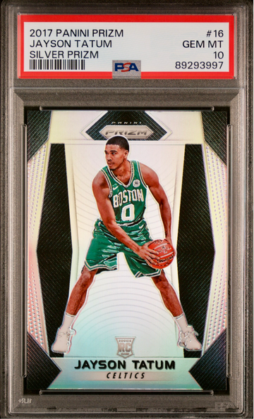 2017 Prizm SILVER Jayson Tatum #16 PSA 10