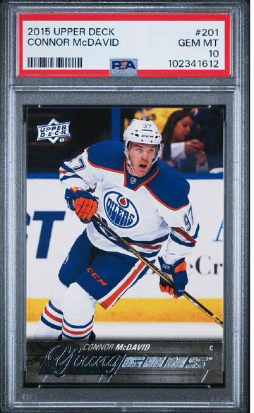 2015 Upper Deck Young Guns Connor McDavid #201 PSA 10 Rookie RC Oilers