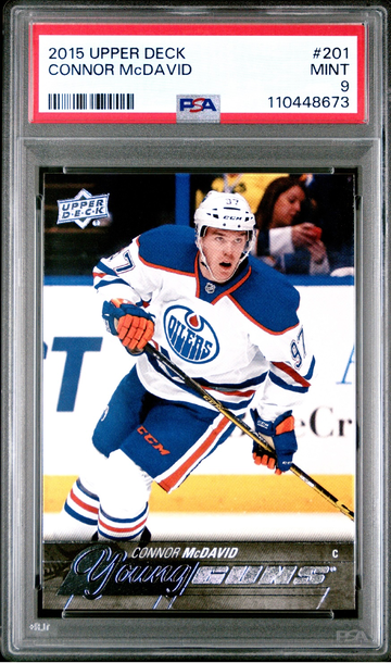 2015 Upper Deck Young Guns Connor McDavid #201 PSA 10 Rookie Oilers