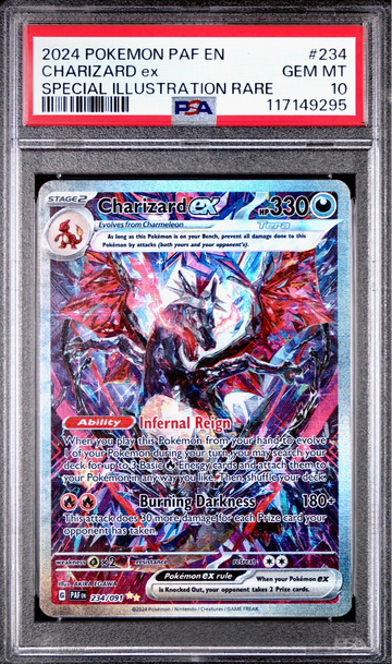 2024 Charizard Palawan Fates Special Illustration Rare 234/091 Special Illustration Rare PSA 10