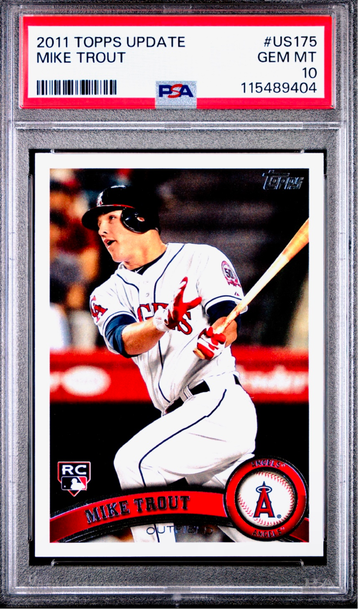 2011 Topps Update Mike Trout #US175 PSA 10 Rookie RC