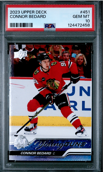 2023 Young Guns Connor Bedard #451 PSA 10 Rookie 