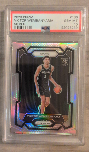 2023 Panini Prizm Victor Wembanyama Silver PSA 10