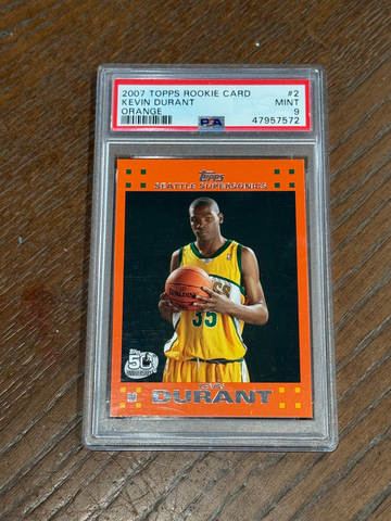 2007 Topps Kevin Durant Orange PSA 9