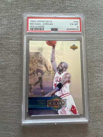 1993 Upper Deck H4 Michael Jordan Holojams Psa 6