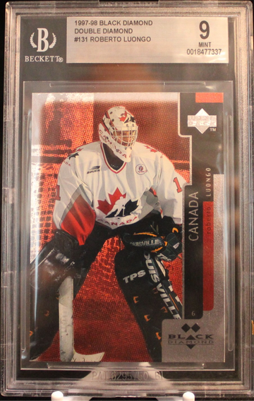 997 Black Diamond Double Diamond Roberto Luongo #131 BGS 9