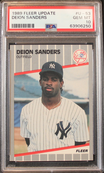 1989 Fleer Update Deion Sanders #U-53 PSA 10