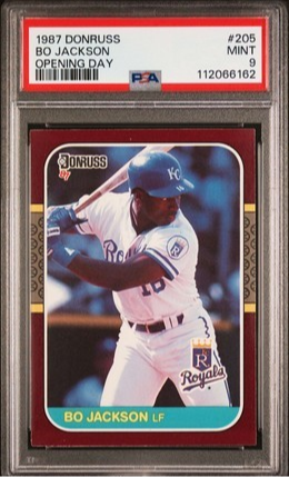 1987 Donruss Opening Day Bo Jackson #205 PSA 9