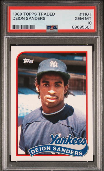 1989 Topps Traded Deion Sanders #110T PSA 20
